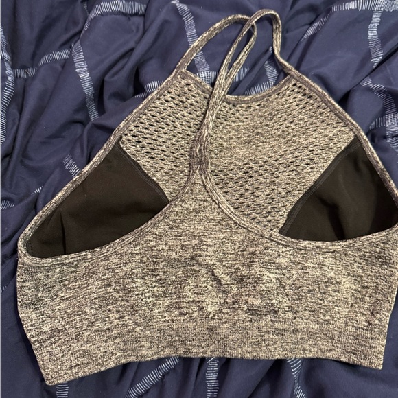 Charcoal Mesh Sports Bra - Picture 2 of 3